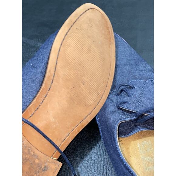 J75 By Jump Mens Primo Oxford Dress Shoes Round Toe Medium Dark Denim Size 9 - Picture 5 of 6